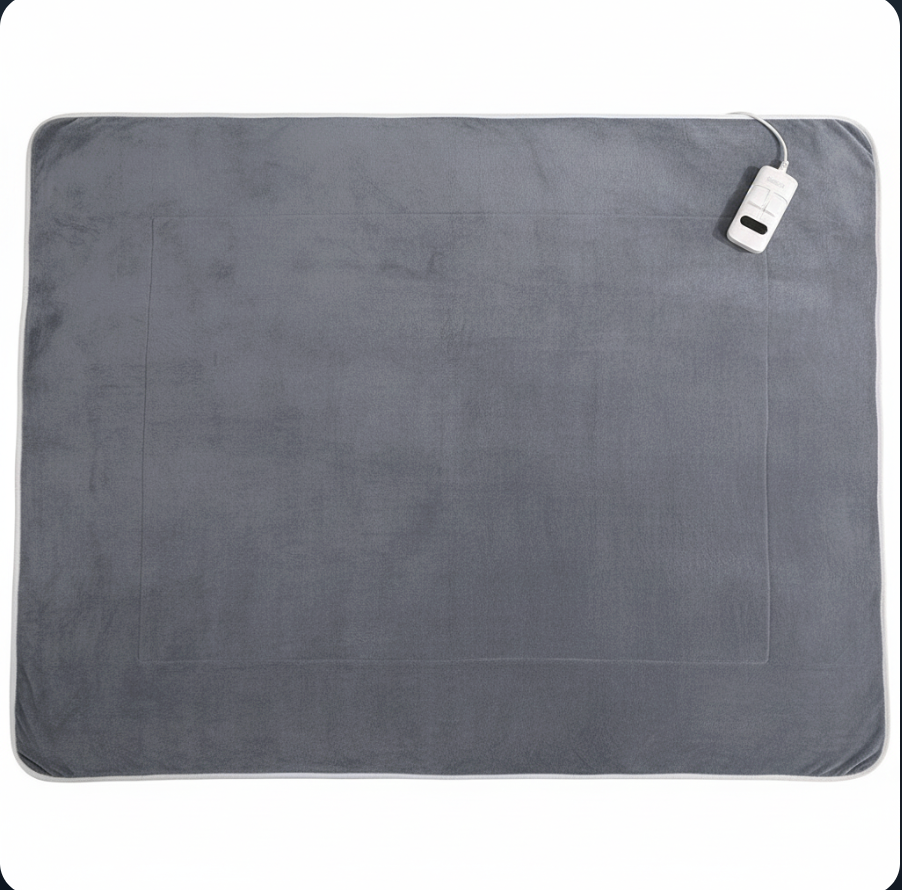 Couverture chauffante 120x150 couleur gris