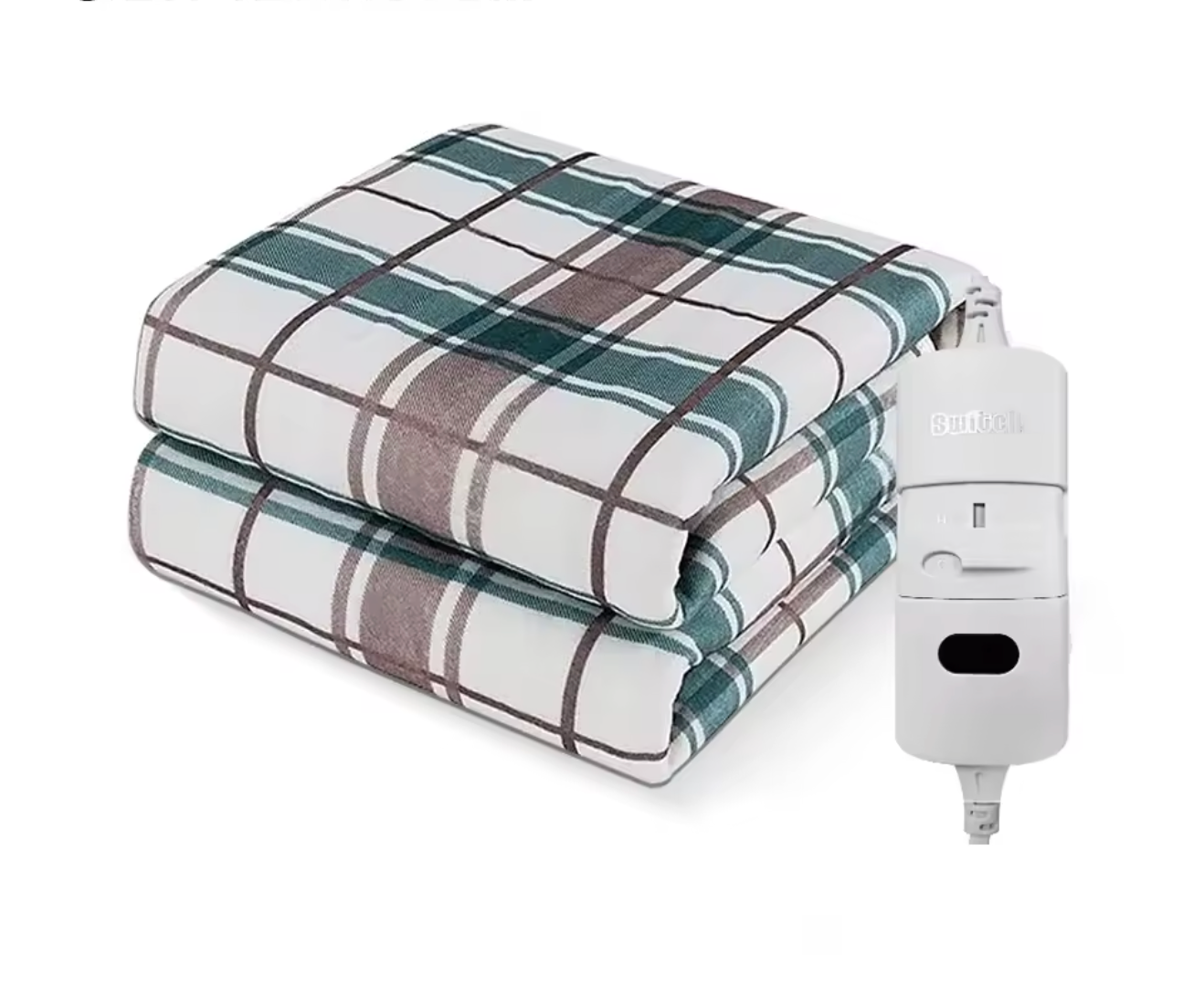 Couverture chauffante 120x150 avec des motif de trait